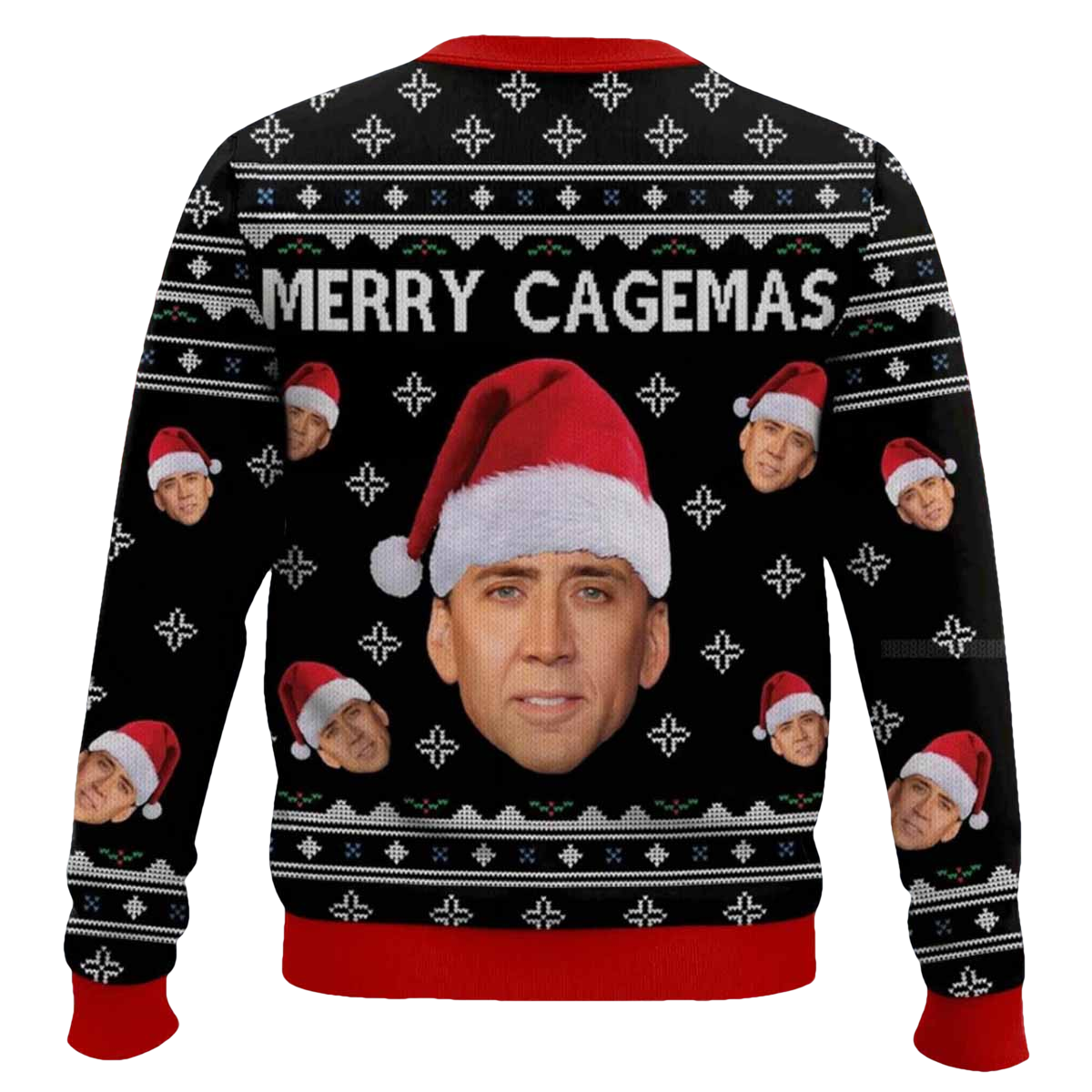 Nicolas Cage Merry Cagemas Christmas Sweater - Moonbestprint