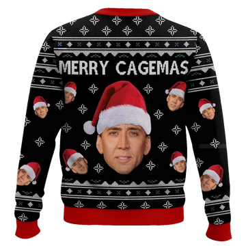 Nicolas Cage Merry Cagemas Christmas Sweater - Moonbestprint