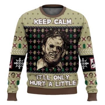 Keep Calm The Texas Chain Saw Massacre Horror Ugly Sweater - Moonbestprint