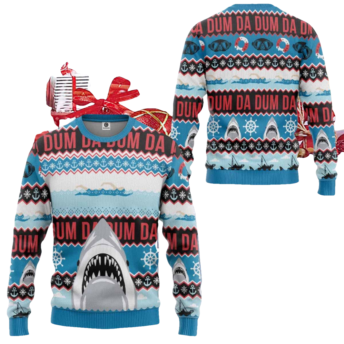 Da Dum Ugly Christmas Sweater - Moonbestprint