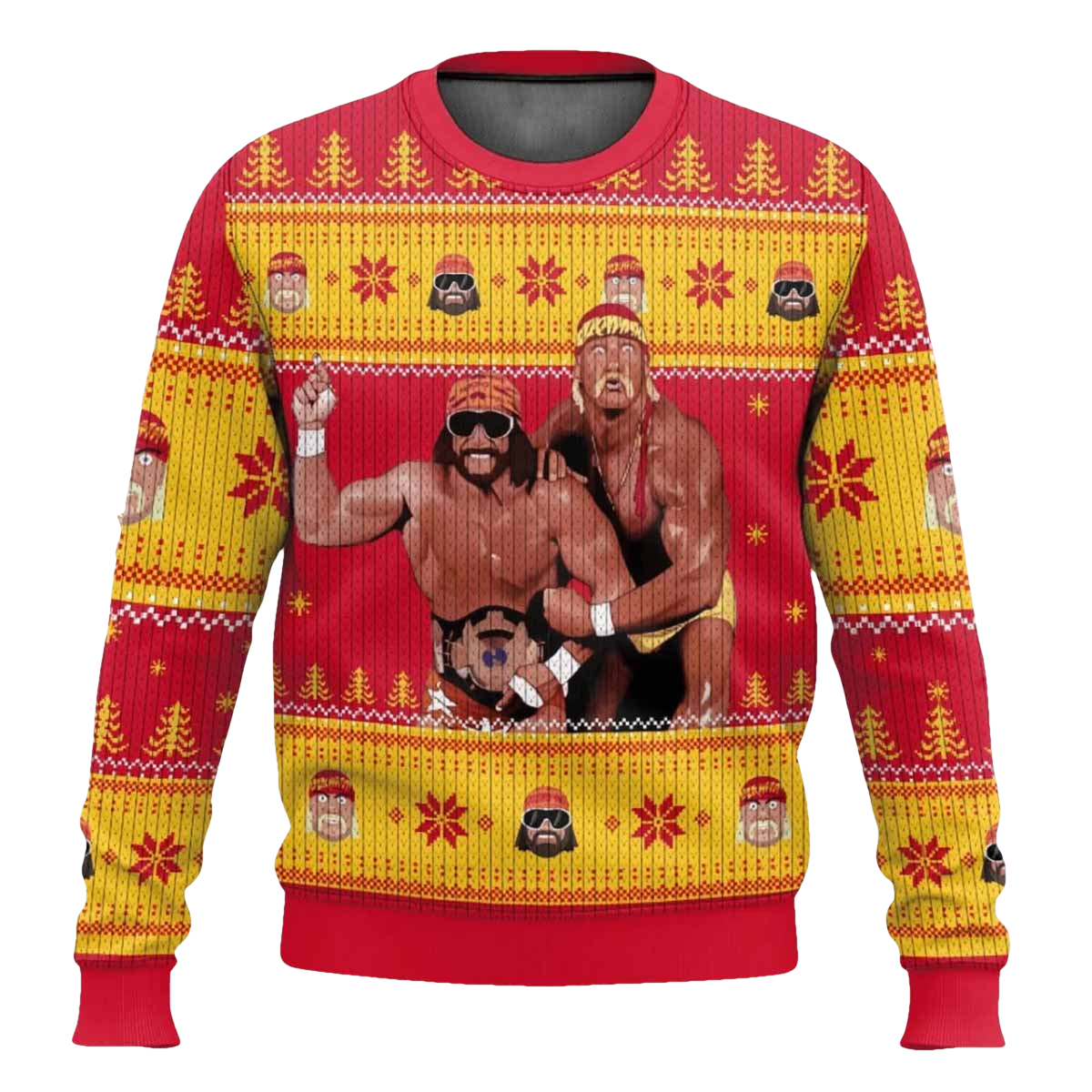 Mega Powers Macho Man and Hulk Hogan Ugly Sweater - Moonbestprint