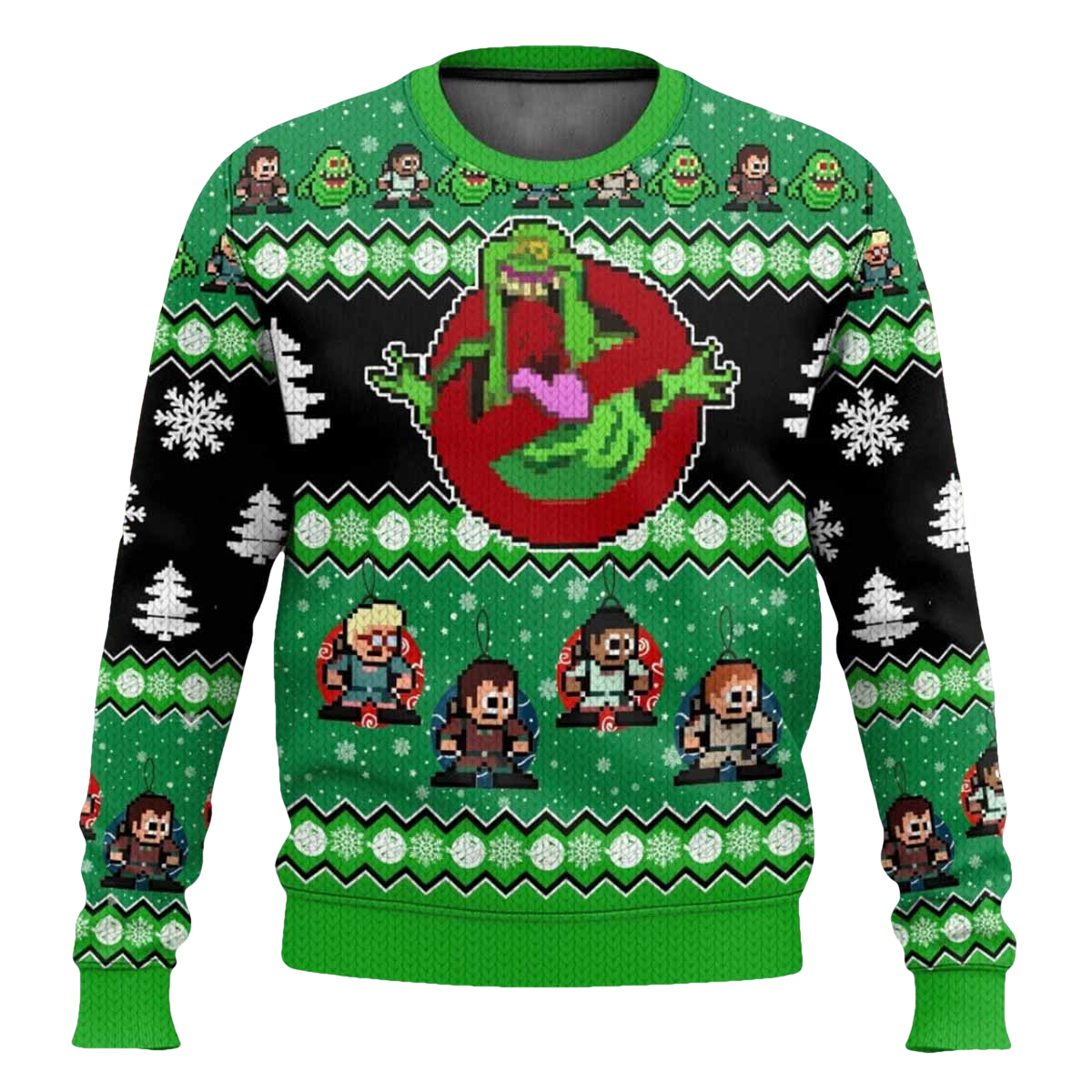 Ghostbusters Slimer Ugly Christmas Sweater - Moonbestprint