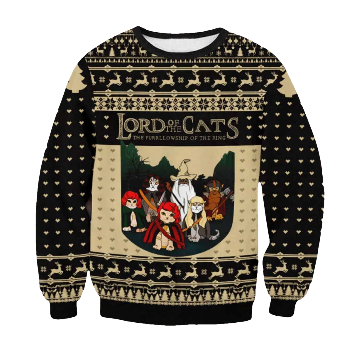 Lord Of The Cats Ugly Sweater - Moonbestprint