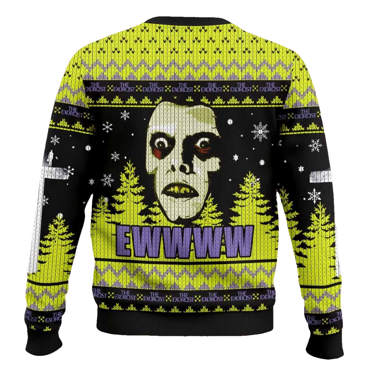 Hawk Tuah The Exorcist Horror Ugly Sweater - Moonbestprint