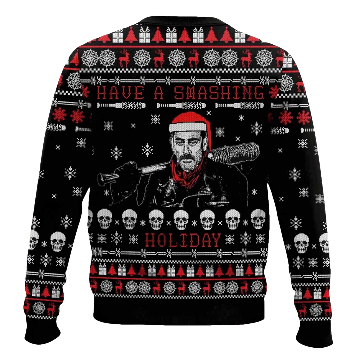 The Walking Dead Have A Smashing Holiday Ugly Christmas Sweater - Moonbestprint