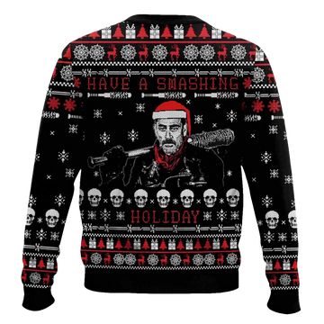 The Walking Dead Have A Smashing Holiday Ugly Christmas Sweater - Moonbestprint