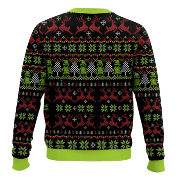 Sandy Claws Is Coming To Town Jack Skellington Christmas Sweater - Moonbestprint