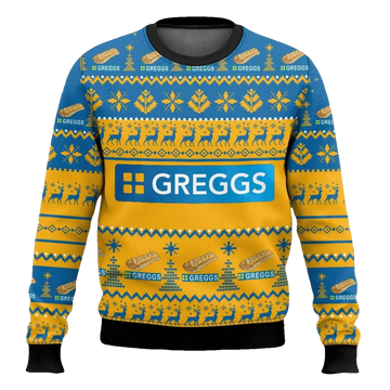 Greggs Ugly Christmas Sweater - Moonbestprint