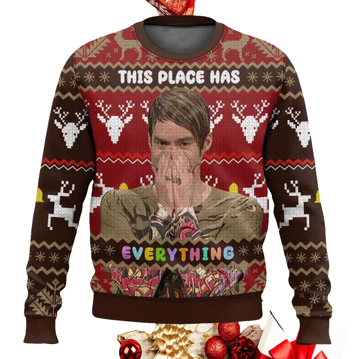 Stefon This Place Has Everything Ugly Christmas Sweater - Moonbestprint
