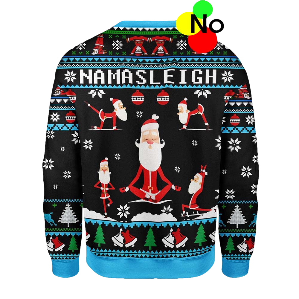 Namasleigh Santa Christmas Sweater - Moonbestprint