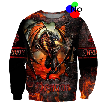 Dragon Fire 3D All Over Printed Sweater - Moonbestprint