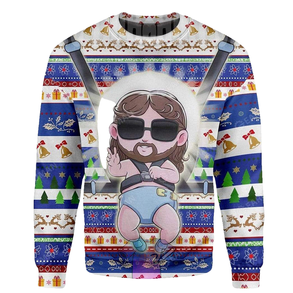 Baby Jesus Ugly Christmas Sweater - Moonbestprint