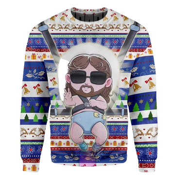 Baby Jesus Ugly Christmas Sweater - Moonbestprint