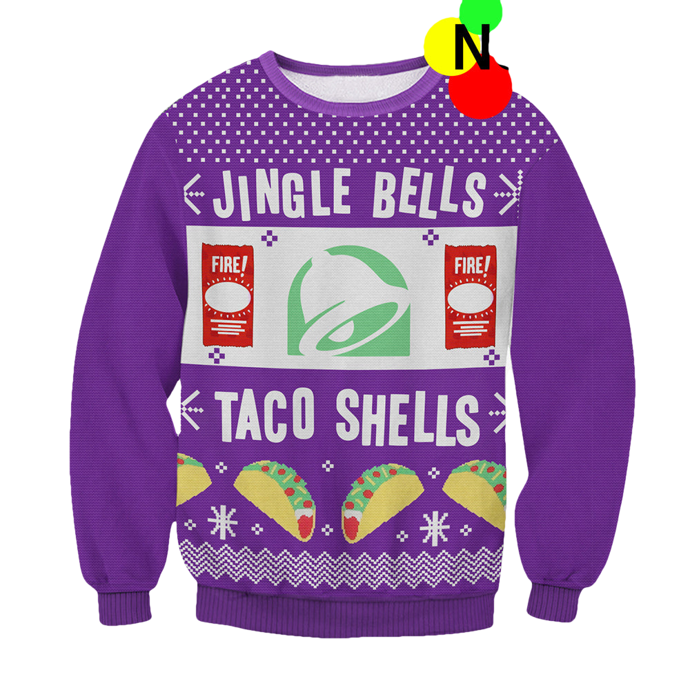 Jingle Bells Taco Shells Christmas Sweater - Moonbestprint