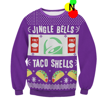 Jingle Bells Taco Shells Christmas Sweater - Moonbestprint