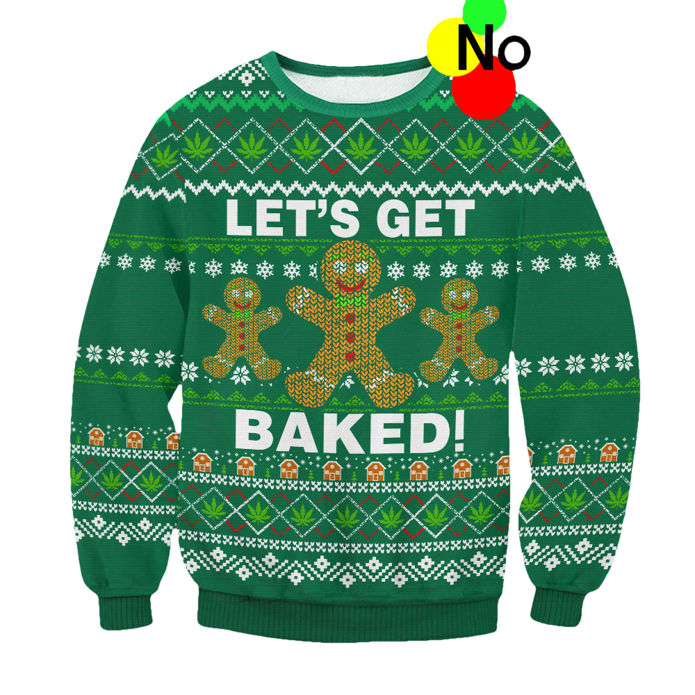 Let'S Get Baked Christmas Sweater - Moonbestprint