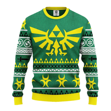 Zelda Green Christmas Sweater - Moonbestprint