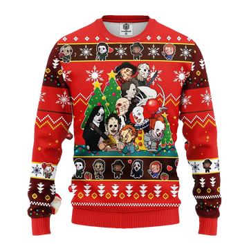Horror Friends Ugly Christmas Sweater - Moonbestprint