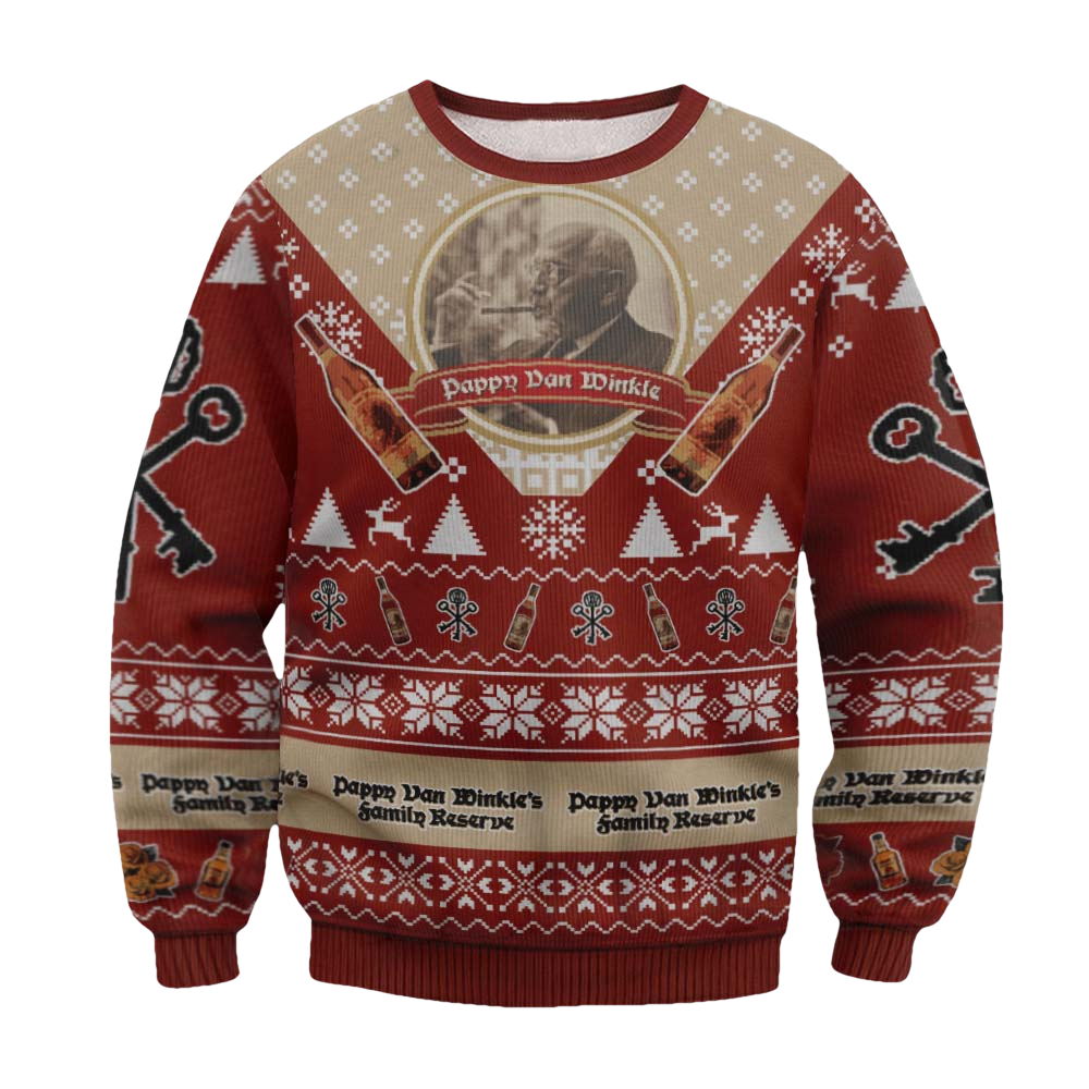Pappy Van Winkle Ugly Christmas Sweater - Moonbestprint