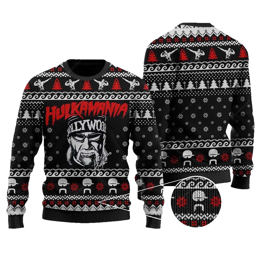 Hulkamania Ugly Christmas Sweater - Moonbestprint