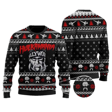 Hulkamania Ugly Christmas Sweater - Moonbestprint