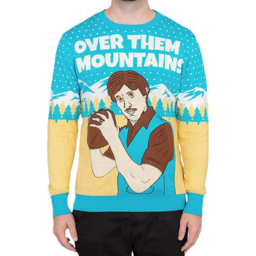 Uncle Rico Over Them Mountains Ugly Christmas Sweater - Moonbestprint