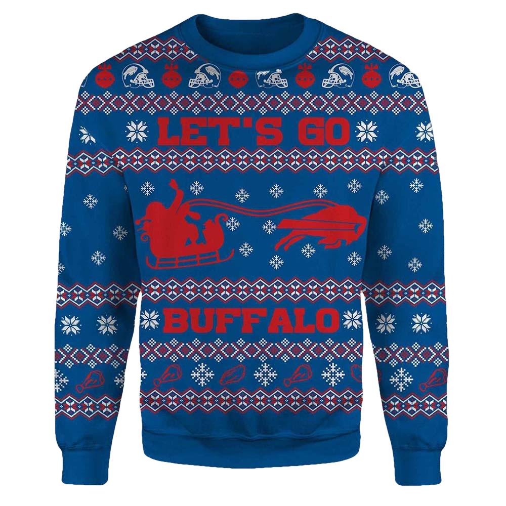 Let'S Go Buffalo Christmas Sweater - Moonbestprint