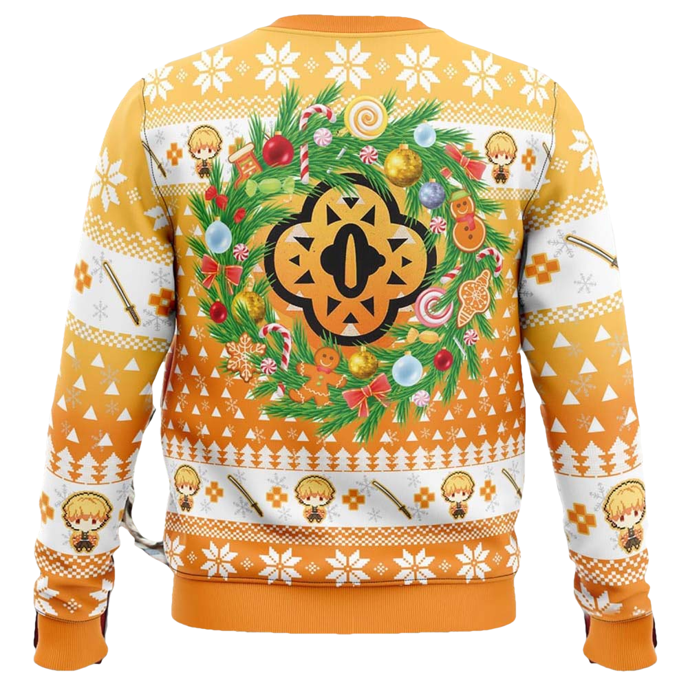 Zenitsu Agatsuma Ugly Christmas Sweater - Moonbestprint