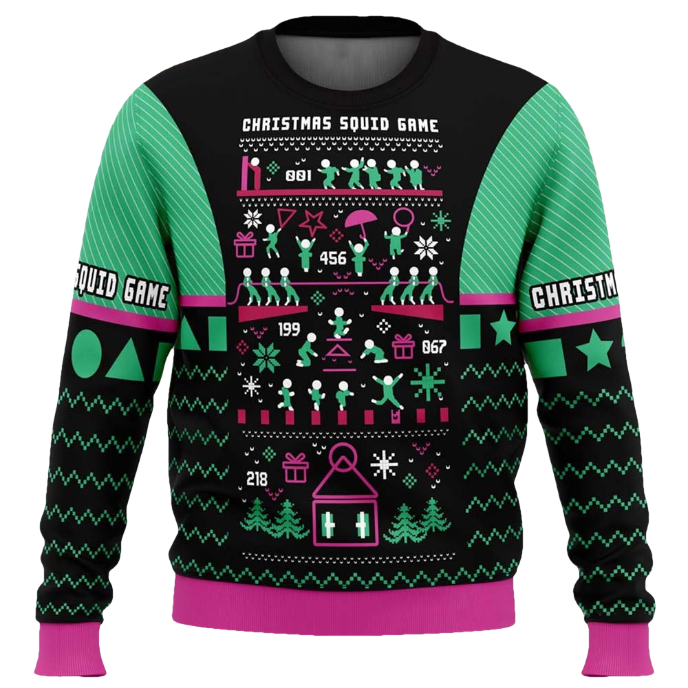 Christmas Squid Game Ugly Sweater - Moonbestprint