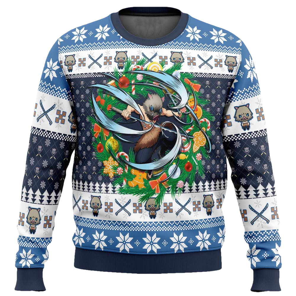 Hashibira Inosuke Christmas Sweater - Moonbestprint