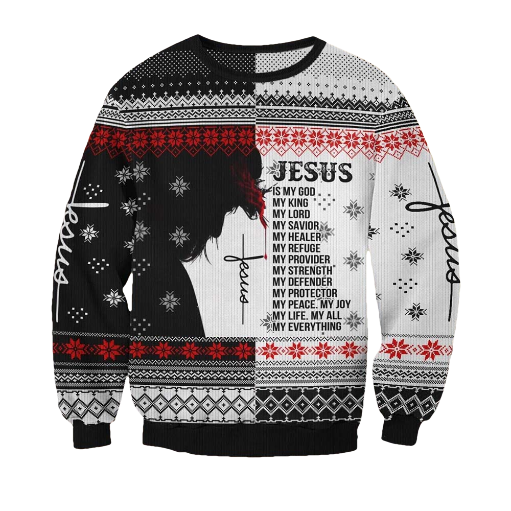 Jesus Is My Everything Ugly Christmas Sweater - Moonbestprint