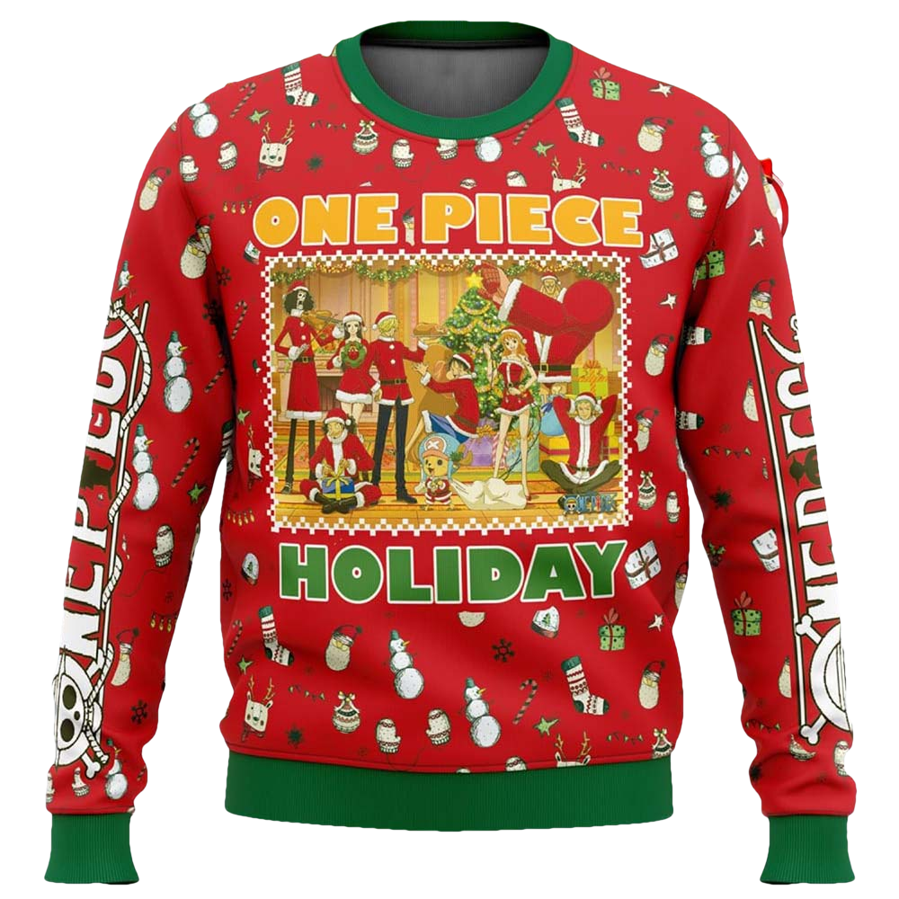 One Piece Holiday Christmas Sweater - Moonbestprint
