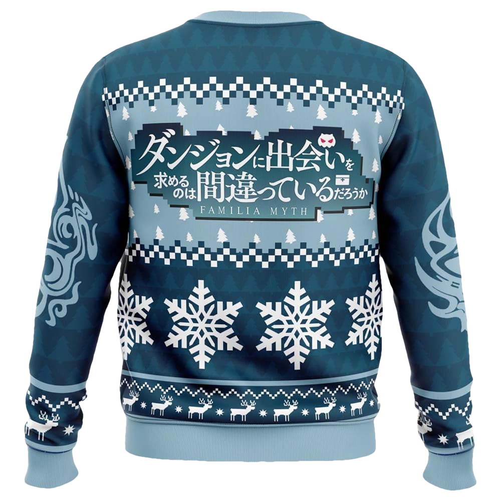 Hestia Familia Emblem Danmachi Ugly Christmas Sweater - Moonbestprint