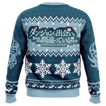 Hestia Familia Emblem Danmachi Ugly Christmas Sweater - Moonbestprint