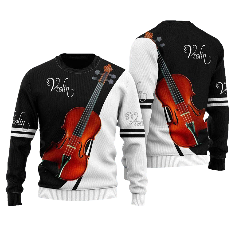 Violin Music Christmas Sweater - Moonbestprint