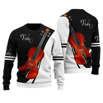 Violin Music Christmas Sweater - Moonbestprint