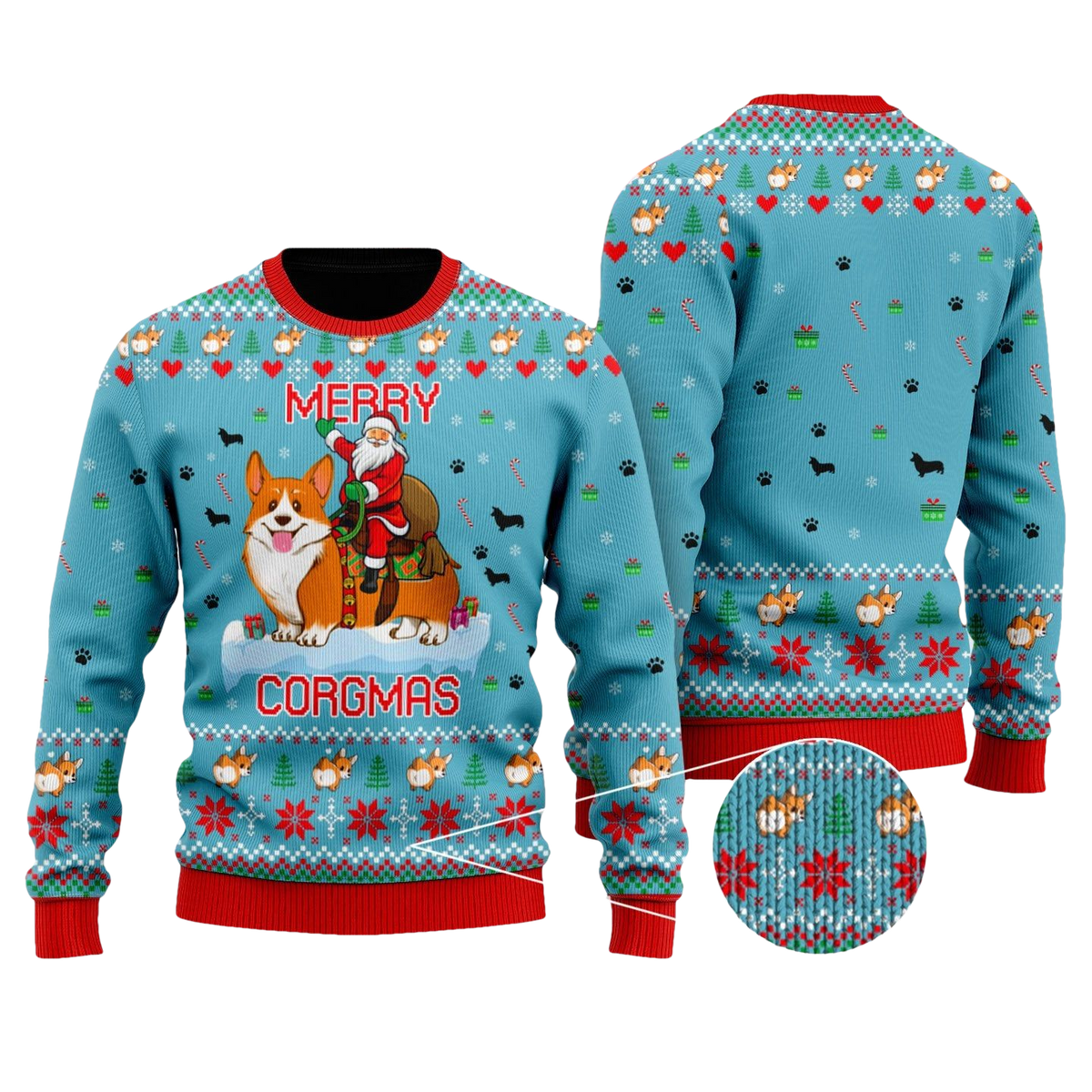 Merry Corgmas Ugly Christmas Sweater - Moonbestprint