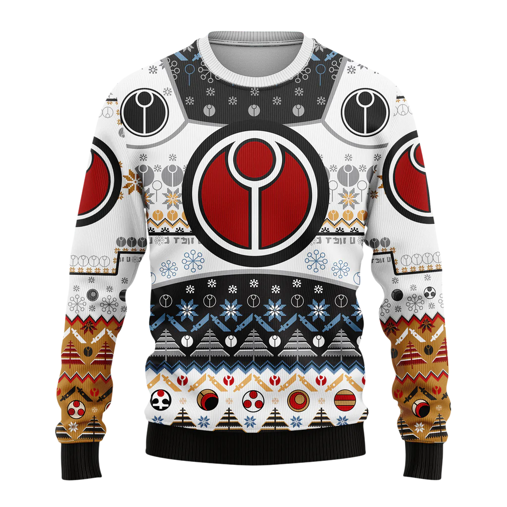 White Warhammer 40K Ugly Christmas Sweater - Moonbestprint