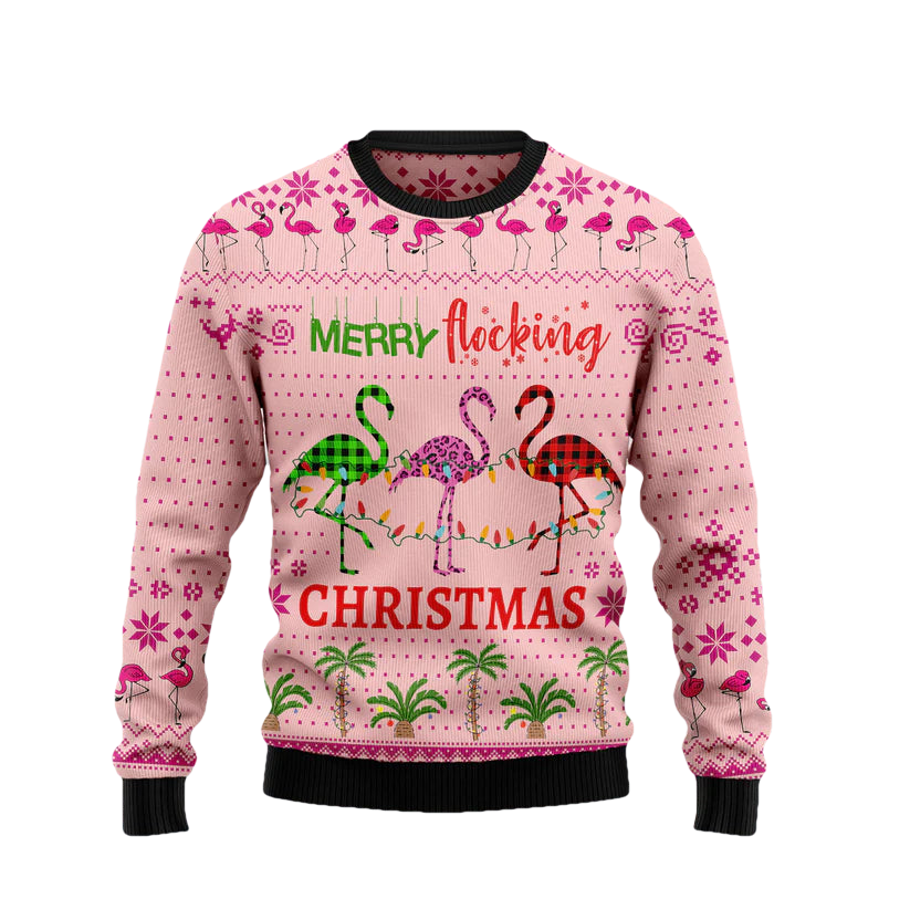 Merry Flocking Ugly Christmas Sweater - Moonbestprint