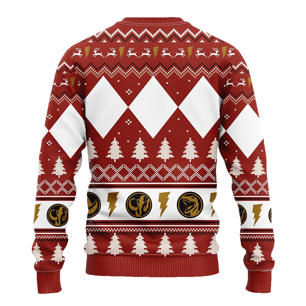 Power Ranger Ugly Christmas Sweater - Moonbestprint