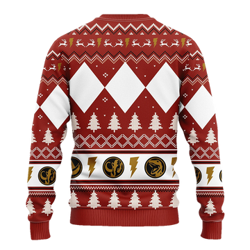 Power Ranger Ugly Christmas Sweater - Moonbestprint