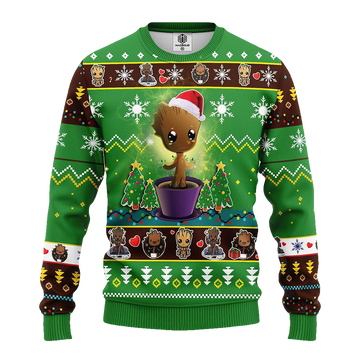Baby Groot Santa Christmas Sweater - Moonbestprint