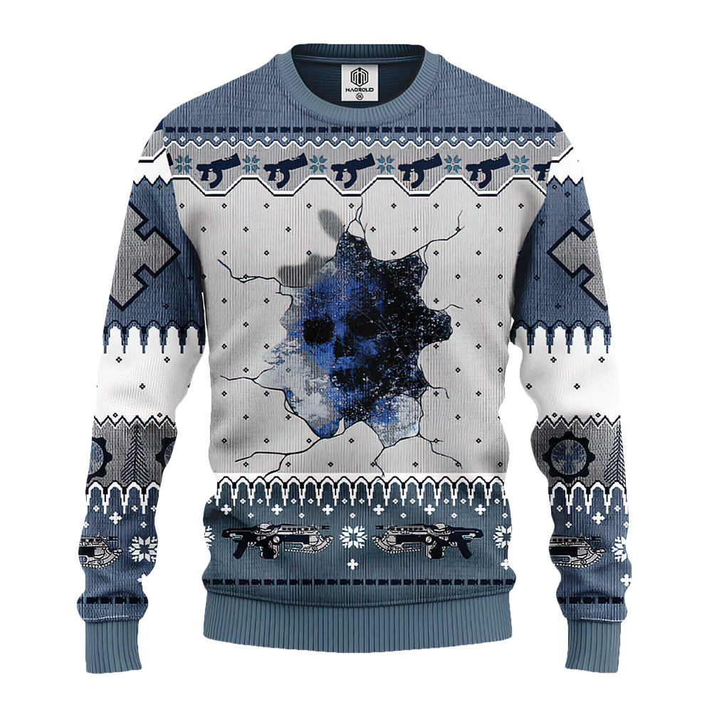 Sku White Ugly Christmas Sweater - Moonbestprint