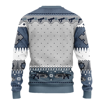 Sku White Ugly Christmas Sweater - Moonbestprint