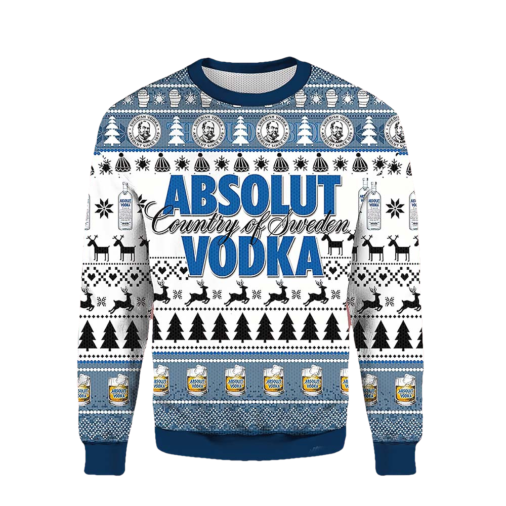 Absolut Vodka Ugly Christmas Sweater - Moonbestprint