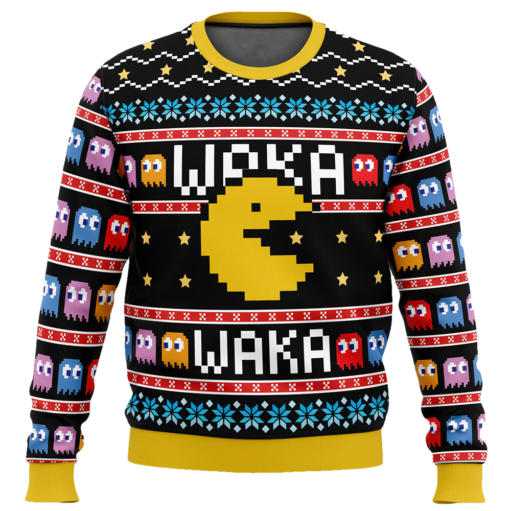 Waka Waka Pac Man Christmas Sweater - Moonbestprint