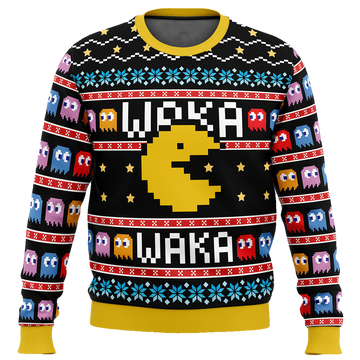 Waka Waka Pac Man Christmas Sweater - Moonbestprint