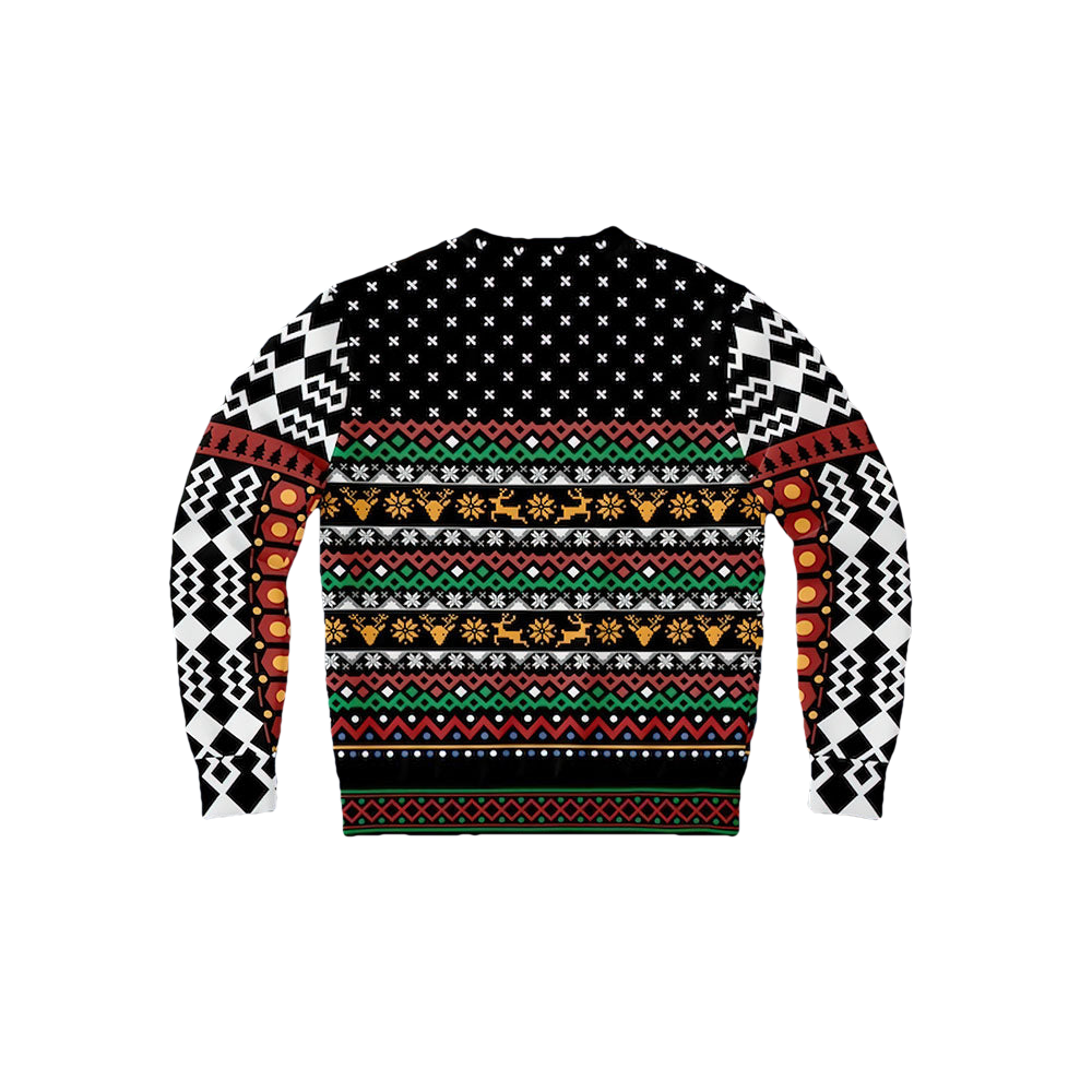 Santa Bouncer Christmas Sweater - Moonbestprint