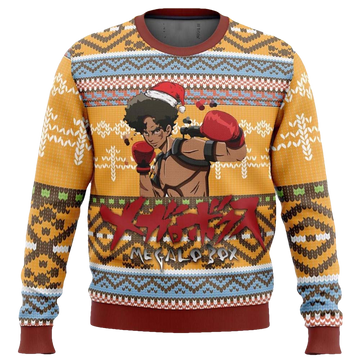 Megalo Box Christmas Sweater - Moonbestprint