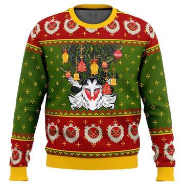 Princess Mononoke Forest Spirit Christmas Sweater - Moonbestprint